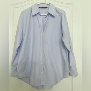 NWOT Zara Button Down Shirt- Medium